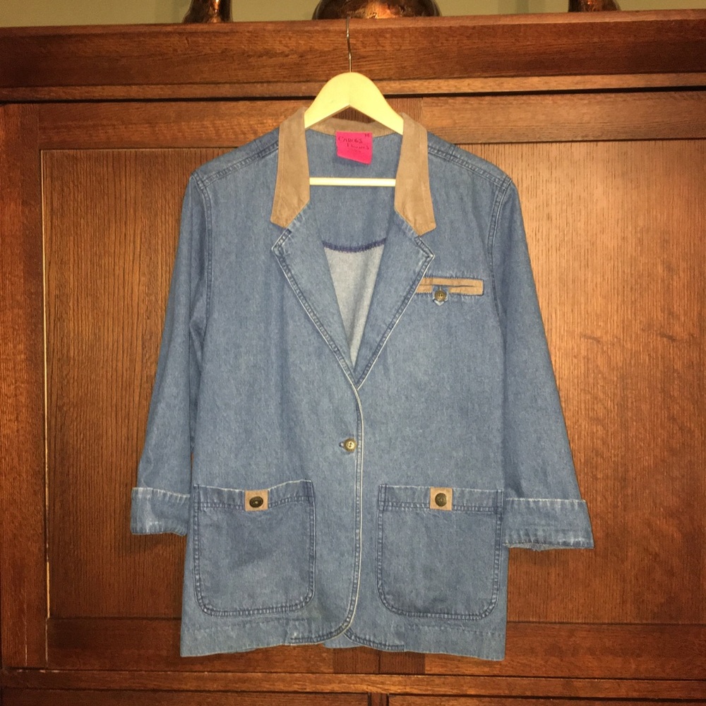 Carol’s vintage denim farm jacket.